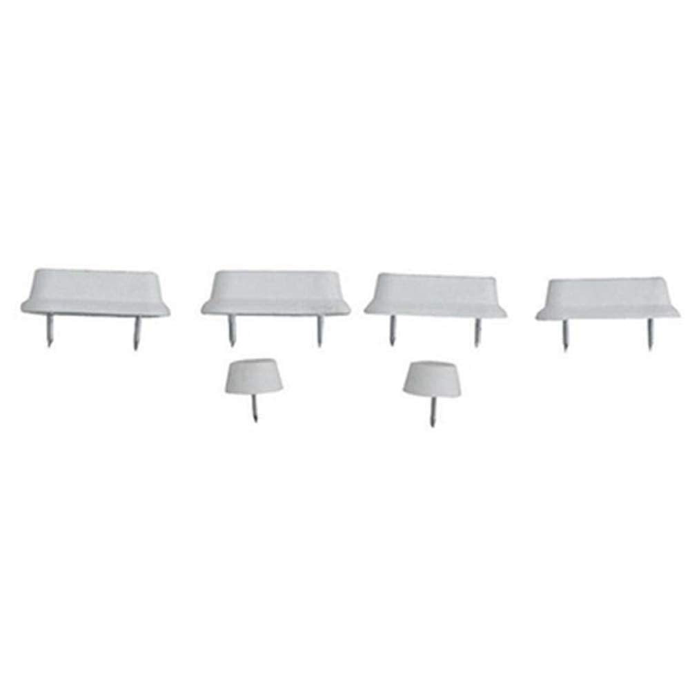 KIT Ricambio Copriwater PARACOLPO E TACCHETTO PER SEDILE WC IN LEGNO Bianco