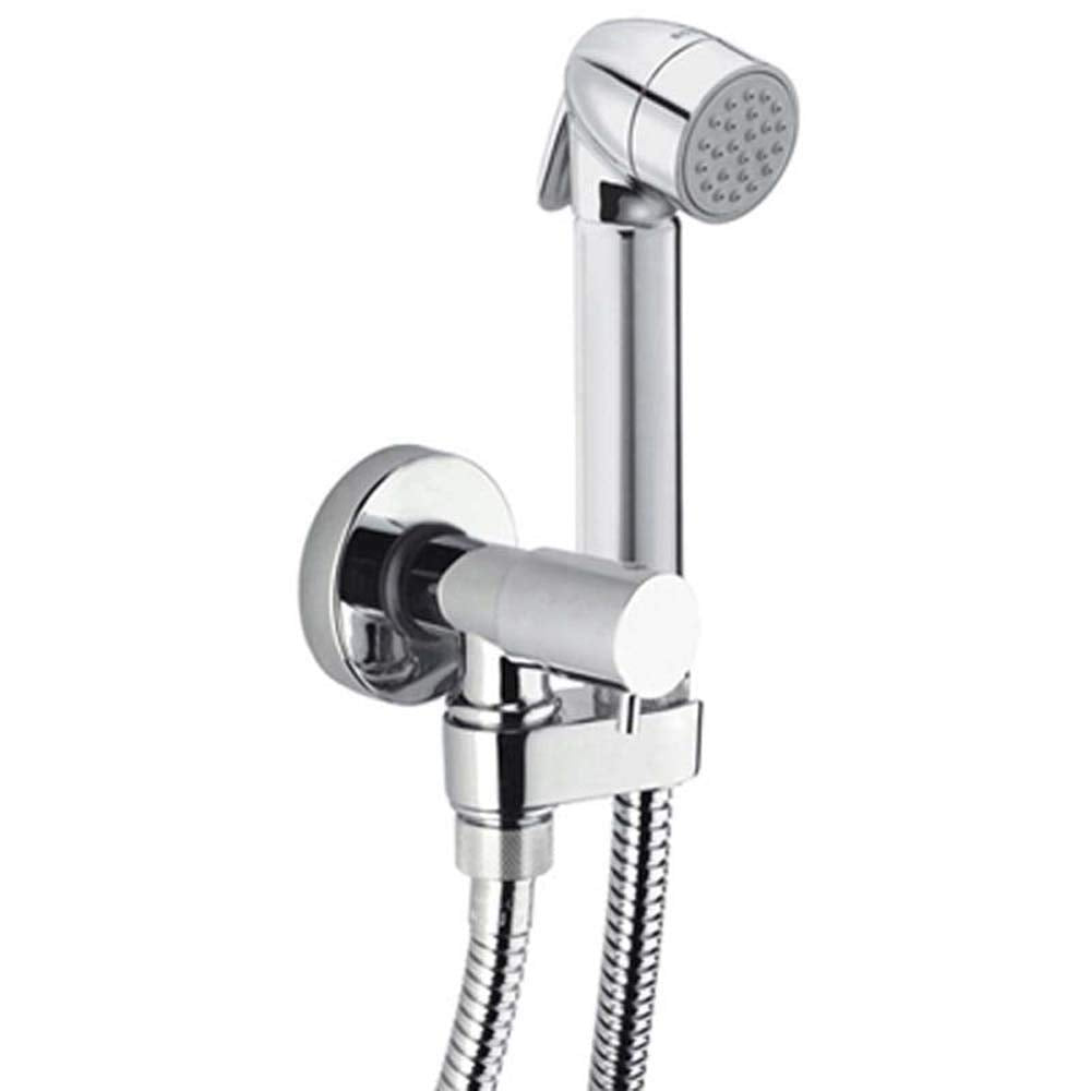 SET DOCCIA COMPLETO MODELLO TALITA-GOM CON PULSANTE OTTONE BOSSINI Cromato