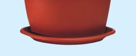 Sottovaso in plastica per vaso angolare ICA - 41x41 cm H 7 cm