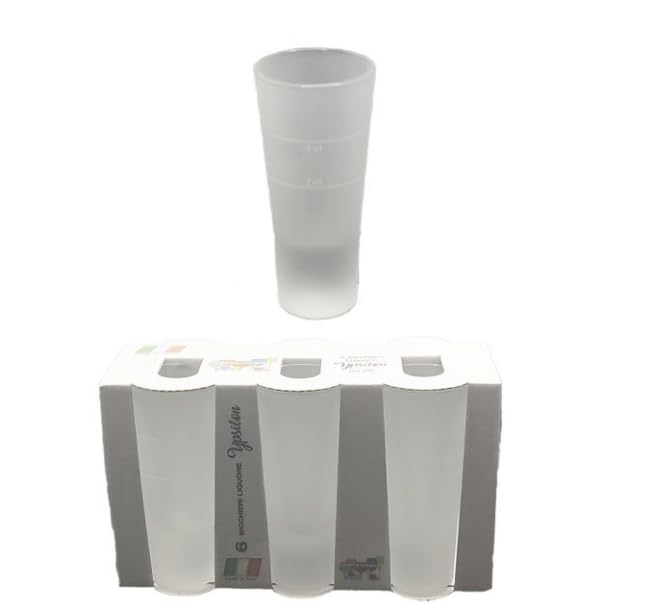 BICCHIERINO LIQUORE CF.6 PZ. YPSILON CL.7 SATINATO BIANCO