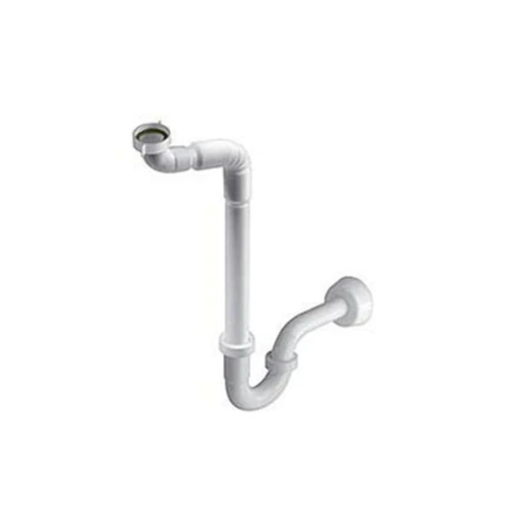Bonomi Sifone con Braccio Flessibile per lavabi reclinabili 1" 1/4 x 32mm, Multicolore, Standard