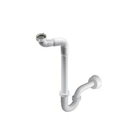 Bonomi Sifone con Braccio Flessibile per lavabi reclinabili 1" 1/4 x 32mm, Multicolore, Standard