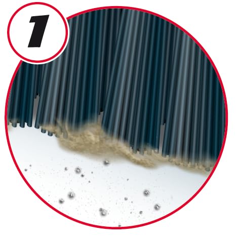 Vileda Scopa 2 in 1 Angoli, per Interni, con Due Tipi di Fibre, per Angoli, Fibre in Pet Riciclato, 14 x 37 x 5.5 cm, 299 g