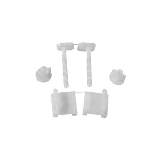 Coppia supporti per copriwater in Pvc con viti in plastica
