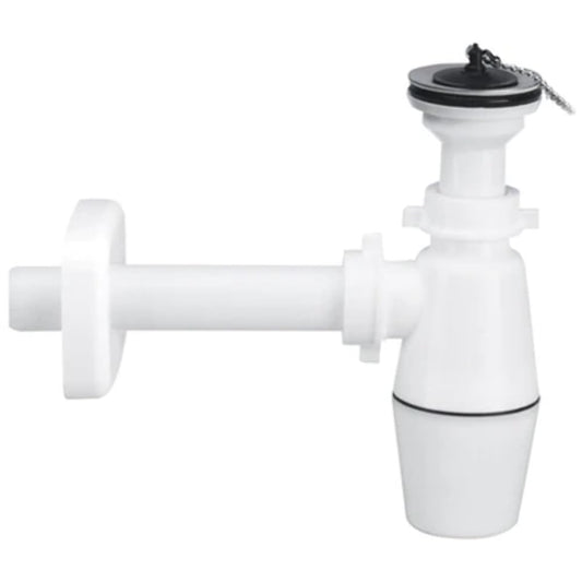 lira 371-3246 Sifone a Bottiglia per lavabo con piletta 1" 1/4 x 32mm, Multicolore