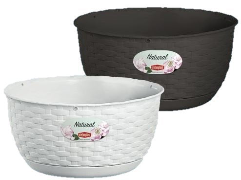 Ciotole Rattan cm. Ø30xH14 Moka