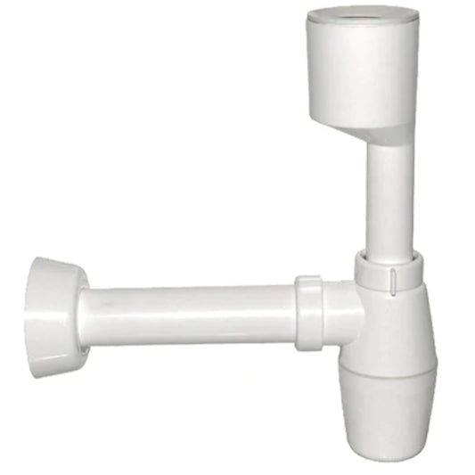 Bonomi Sifone a Bottiglia per orinatoio Bianco 40x230mm, Multicolore, Standard