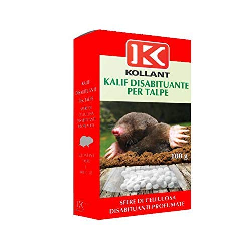 KALIF DISABITUANTE PER TALPE E ARVICOLE 100GR PROTEZIONE CASA GIARDINO REPELLENTE