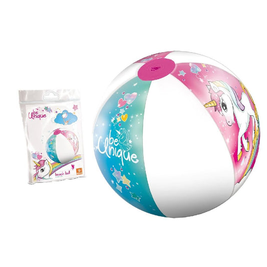 Mondo Toys - Unicorn Beach Ball - Pallone da Spiaggia Colorato - Gonfiabile Ottimo per Giocarci in Acqua - Adatto a Bambini / Ragazzi / Adulti - 50 cm. di Diametro - 16779