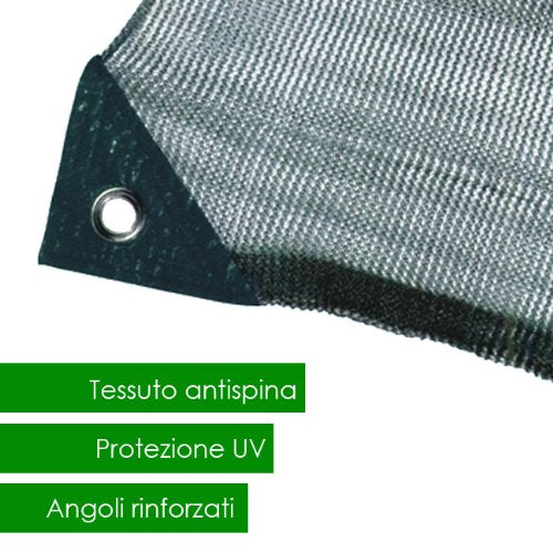 RETE TELO X OLIVE MT. 5 X 10 INTERA GR. 92 X MQ CON ANGOLI DI RINFORZO