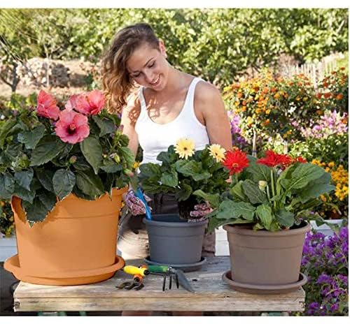 Telcom Cilindro Diana ICIL 30 T Vaso da Fiori di plastica cilindrica Diametro 30 cm Altezza 23 Centimetri di Terracotta