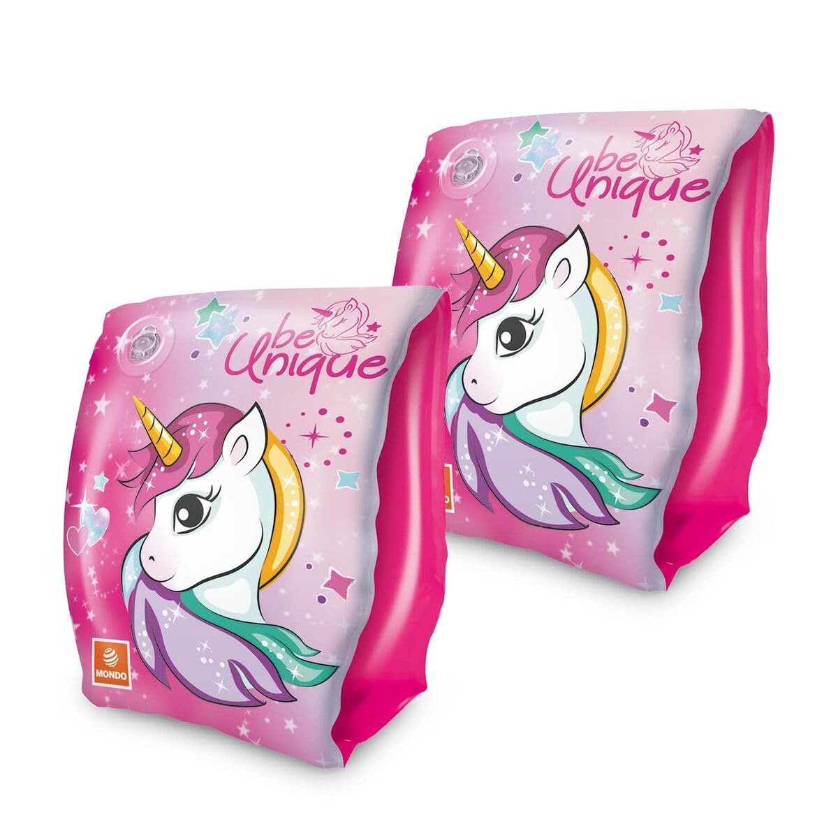 Mondo Toys - UNICORN Arm Bands - Braccioli di Sicurezza per bambini - Materiale PVC - Adatti a bambini da 2 a 6 anni con Peso 6-20 kg - 16937
