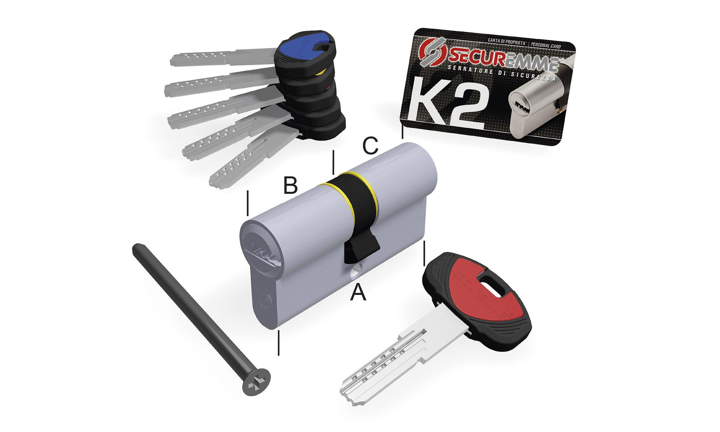 CILINDRO SAGOMATO K2 3200-C SECUREMME