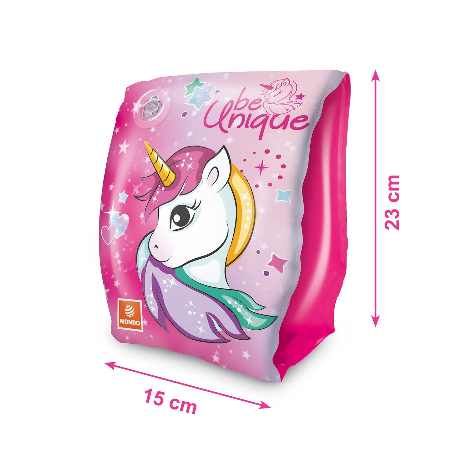 Mondo Toys - UNICORN Arm Bands - Braccioli di Sicurezza per bambini - Materiale PVC - Adatti a bambini da 2 a 6 anni con Peso 6-20 kg - 16937