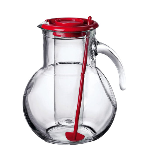 Bormioli Kufra Caraffa, Vetro, Rosso, 31.2 x 23.6 x 19.6 cm