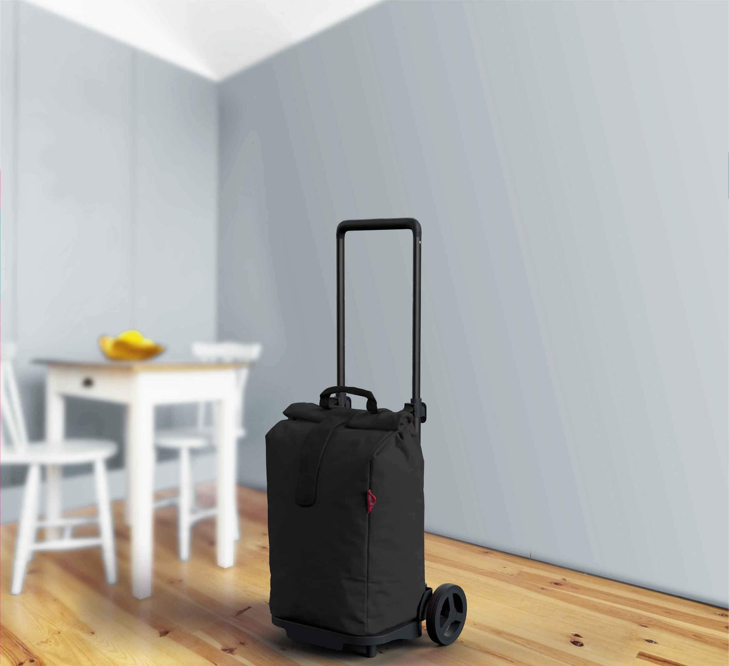 Gimi Sprinter|carrello portaspesa pieghevole con manico telescopico regolabile|sacca antipioggia chiusura avvolgibile e fascia a strappo|con ruote grandi e parafango|capacità 50l|45x39x103cm