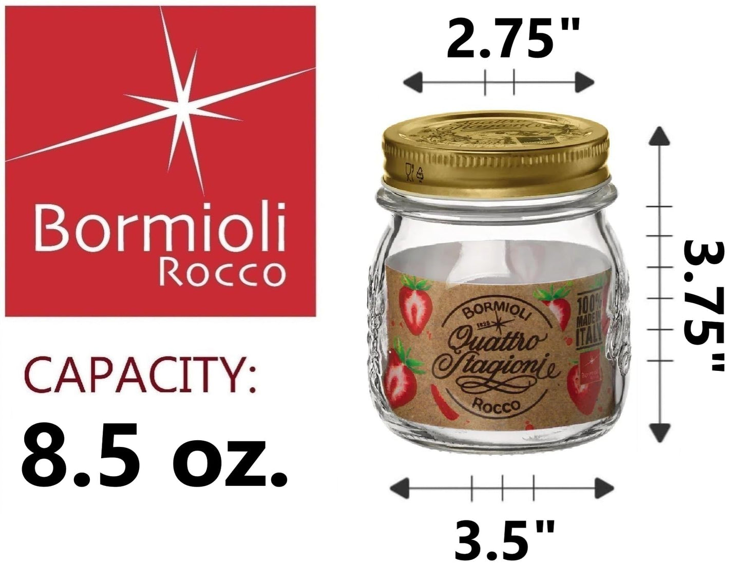 Bormioli Rocco Barattolo per conserve Four Seasons, 1 pezzo