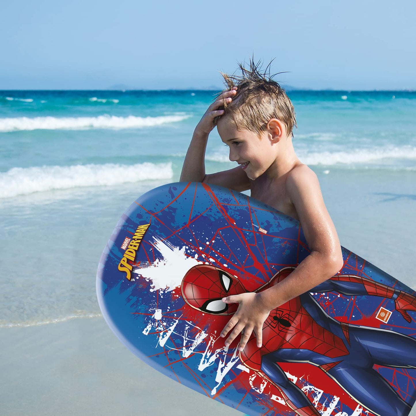 Mondo Toys - Body Board Marvel Spiderman - Tavola da Surf per bambini - 84 cm - 11196