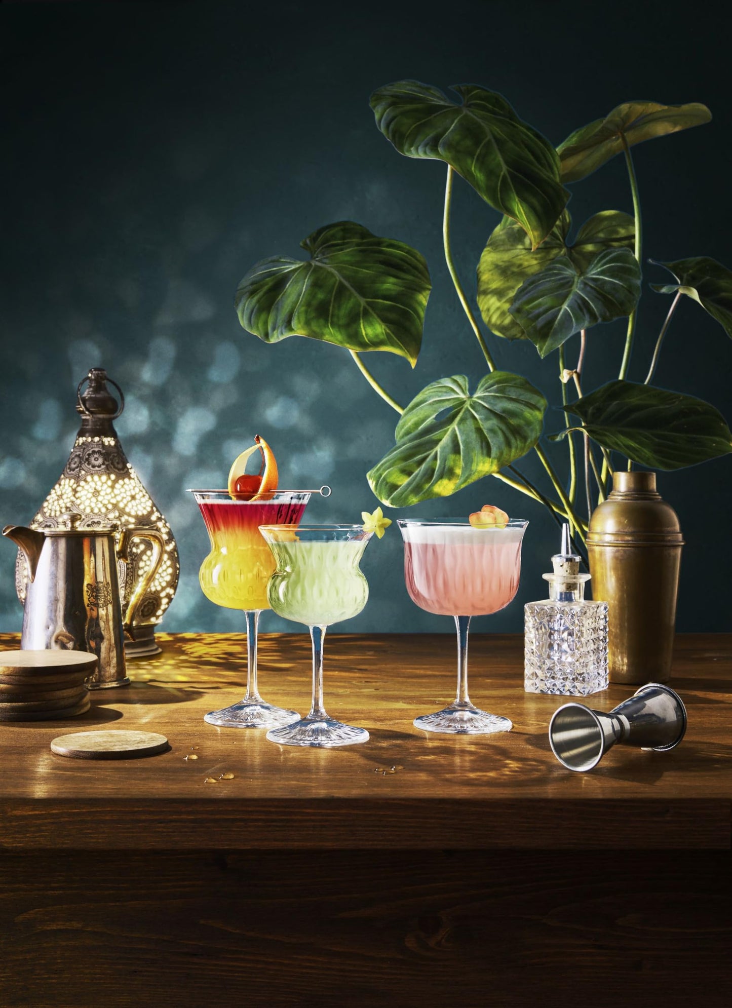 Bormioli rocco set 6 calici bloom cocktail in vetro cl 24,5