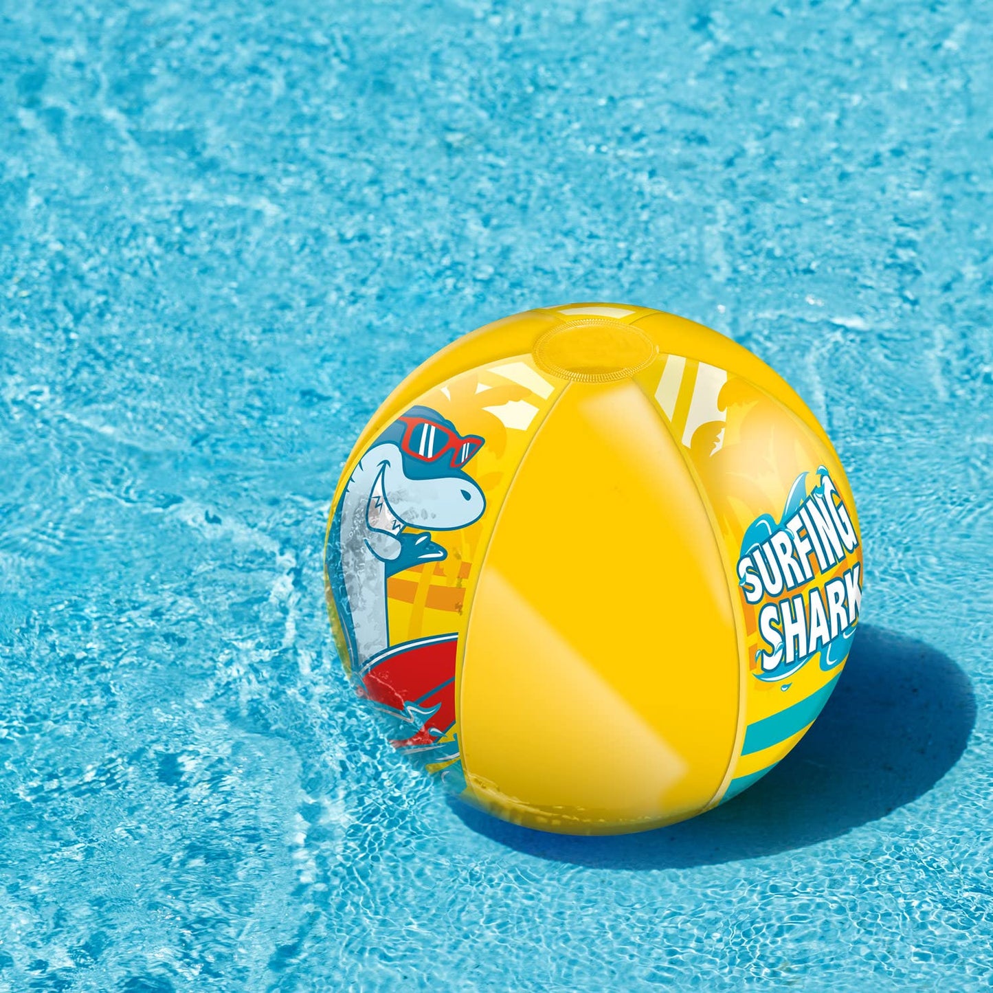 Mondo Toys - Surfing Shark Beach Ball - Pallone da Spiaggia Colorato - gonfiabile ideale per giocarci in acqua - adatto a bambini/ragazzi/adulti - 50 cm. di diametro - 16921
